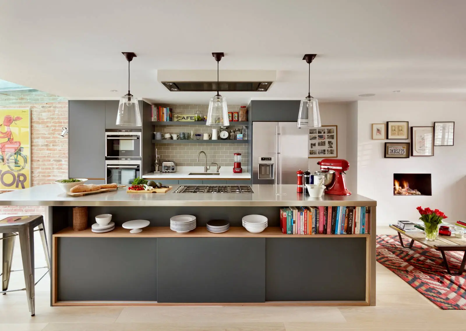 A beautifully organized modern kitchen space.