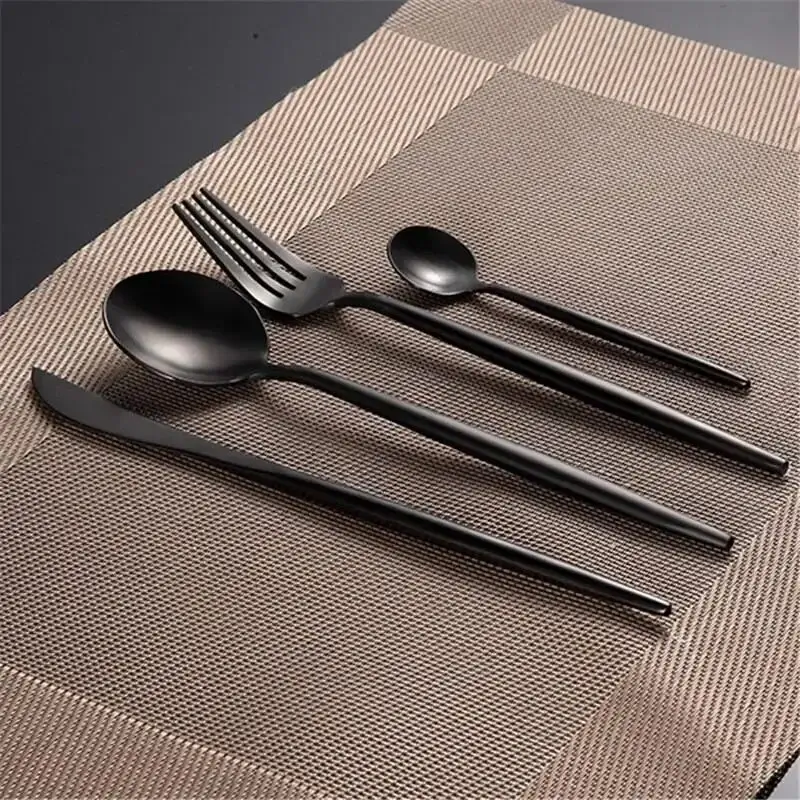Matte Black Flatware Set
