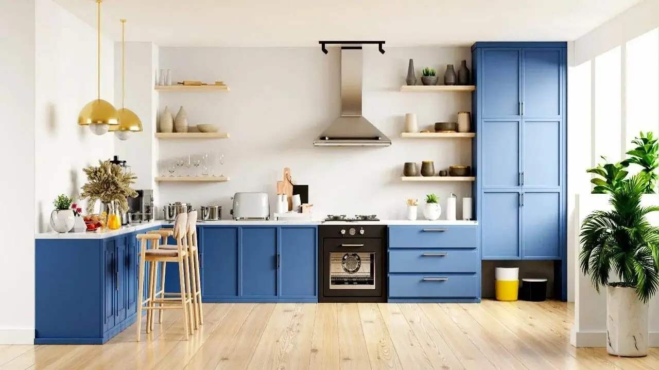 A beautifully organized modern kitchen space.